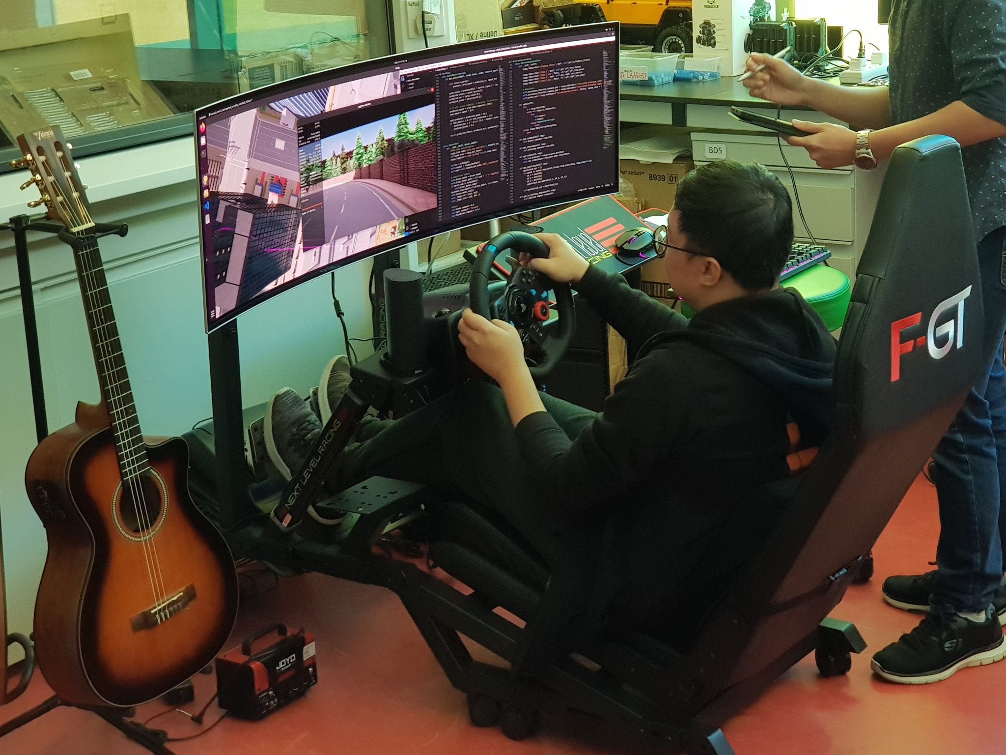 A small upgrade of our autonomous driving sim rig