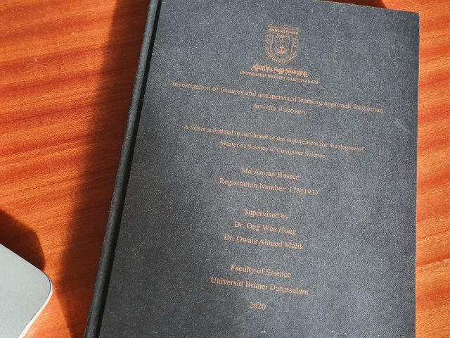 Congratulations to Amran for his completion of MSc!