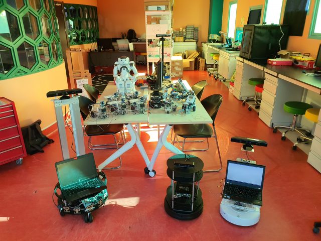 Fleet of robots in Robolab