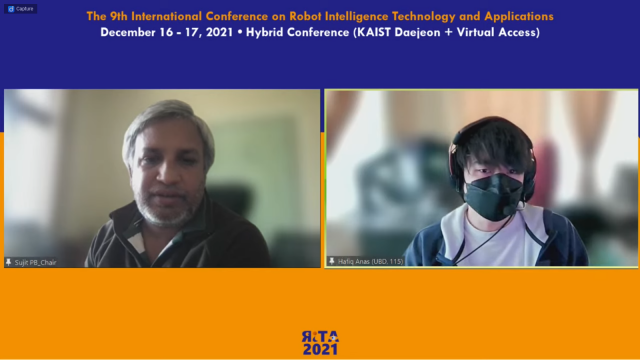 Hafiq presented his paper at RiTA 2021